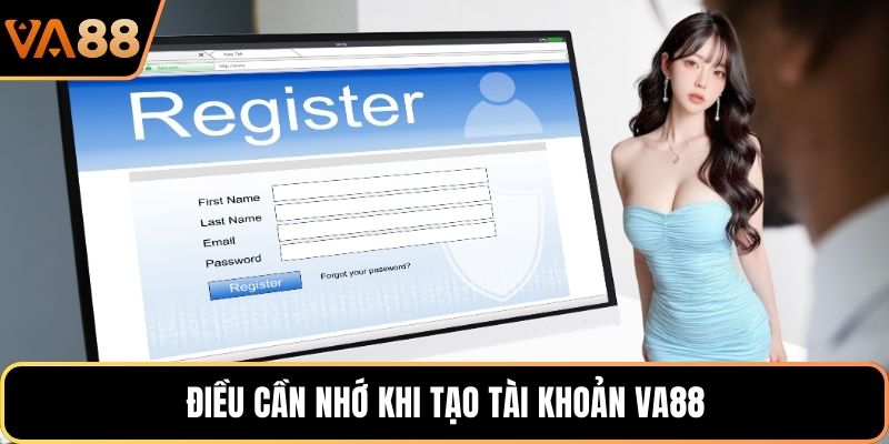 Điều cần nhớ khi tạo tài khoản VA88