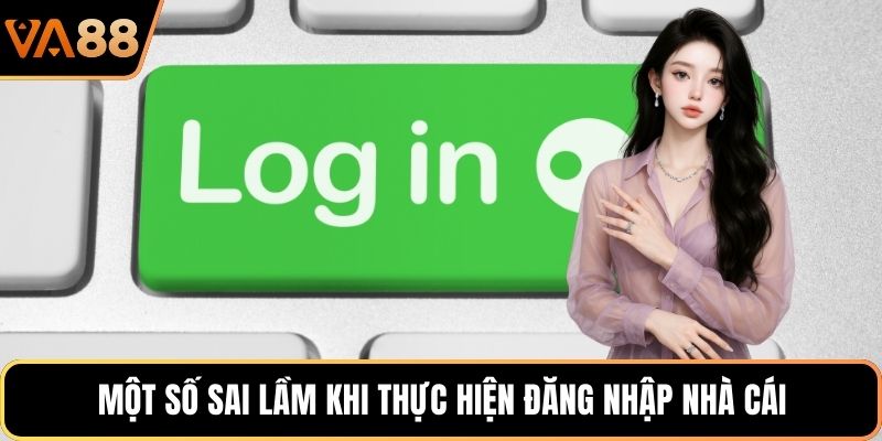 Một số sai lầm khi thực hiện đăng nhập nhà cái